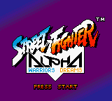 Street Fighter Alpha - Warriors' Dreams (USA) Title Screen